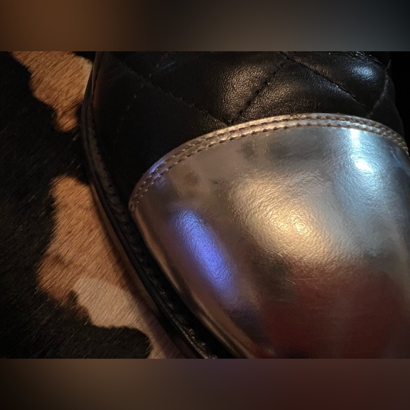 Balmain Quilted Ankle Boots Size 8M - Picture 11 of 12